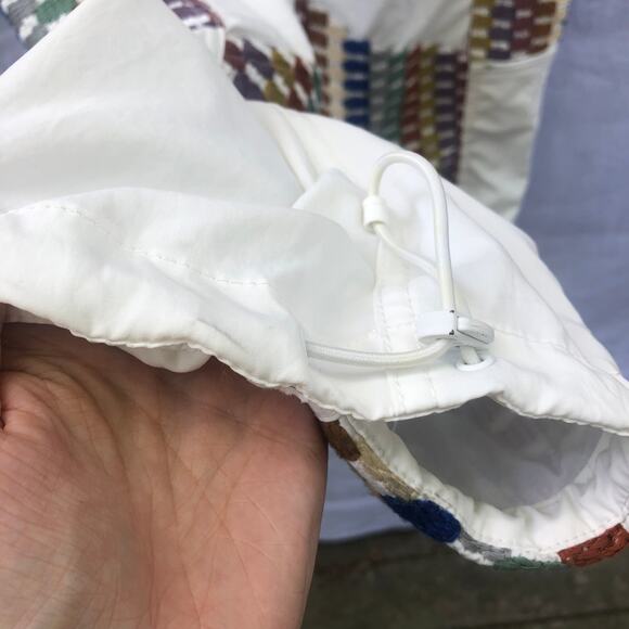 Free People Movement Pants Embroidered Patch Baggy Straight Leg Cinch Cuff M - Picture 10 of 14